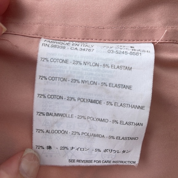 🛍️PRADA Stretch Button Down, 40 Italy - Picture 11 of 12